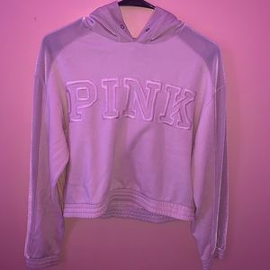 PINK crop top sweatshirt XS